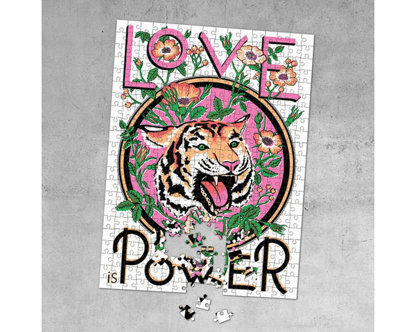 Det smukke "Love is power" puslespil! 
