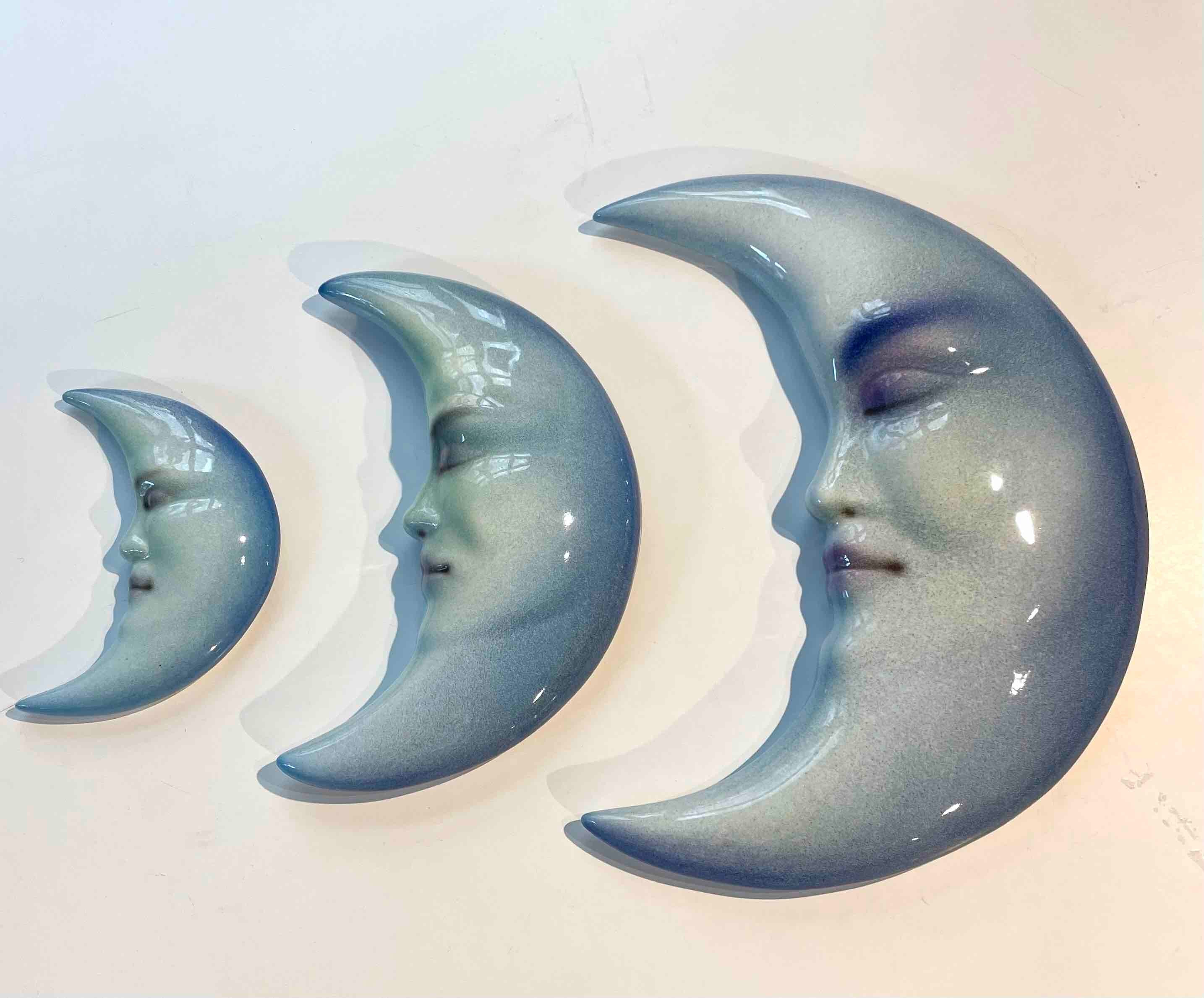 Blå måne i italiensk keramik hos –
