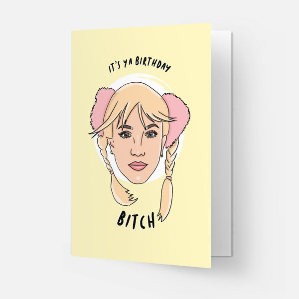 "Birthday Bitch" kort