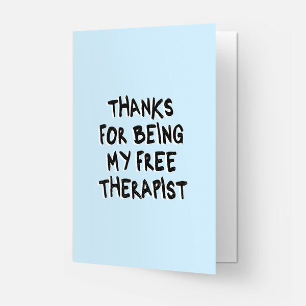 Free therapist greeting card: Double