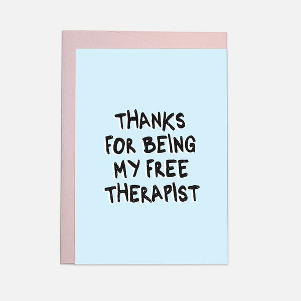 Free therapist greeting card: Double