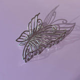 Stor metal sommerfugle hårklemme - 2 farver
