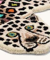 Disko leopard tæppe lille