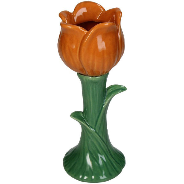 Orange tulipan vase