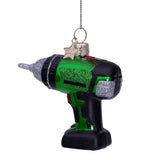 Green drill Christmas ornament - H:8.5cm (17)