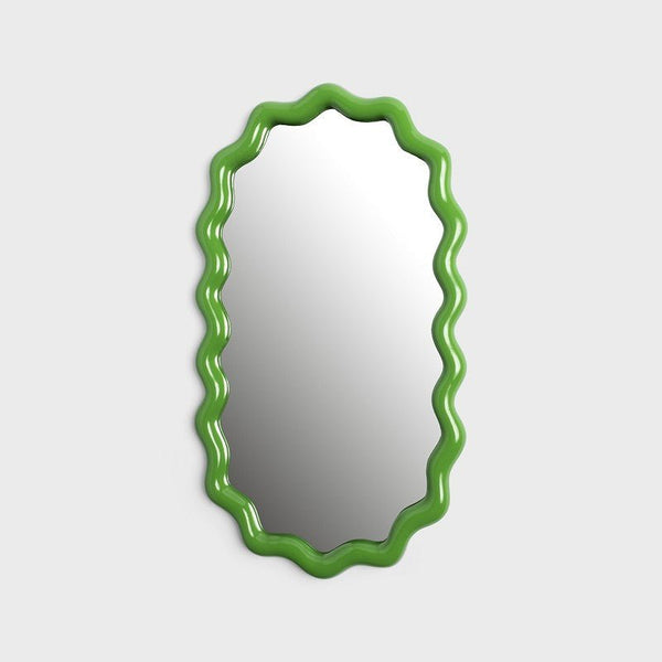 Zigzag mirror - green