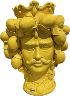 Testa Di Moro vase - Man lemon