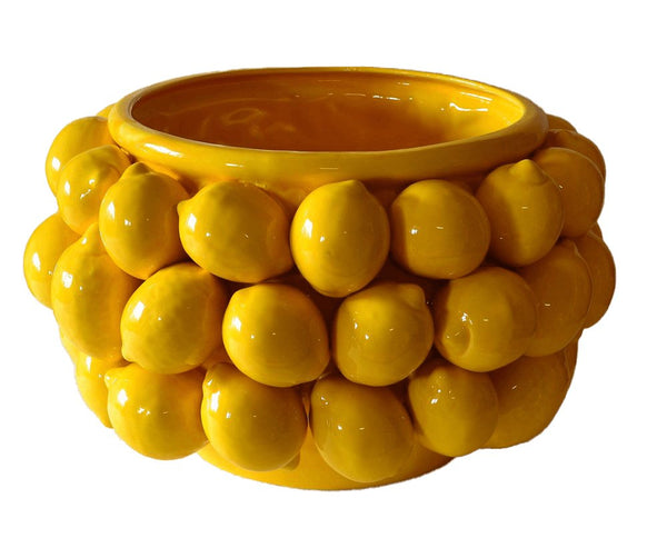 Stor citron potteskjuler - italiensk keramik