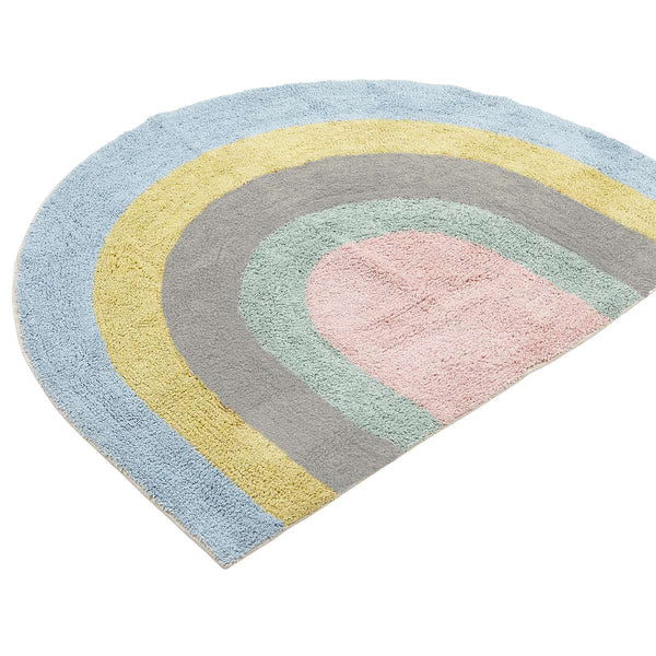 Rainbow carpet in organic cotton