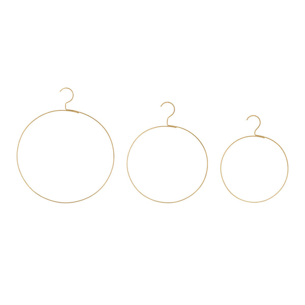 Gerly Hanger - Brass colored - Set of 3