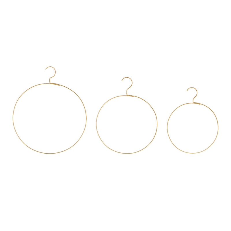 Gerly Hanger - Brass colored - Set of 3