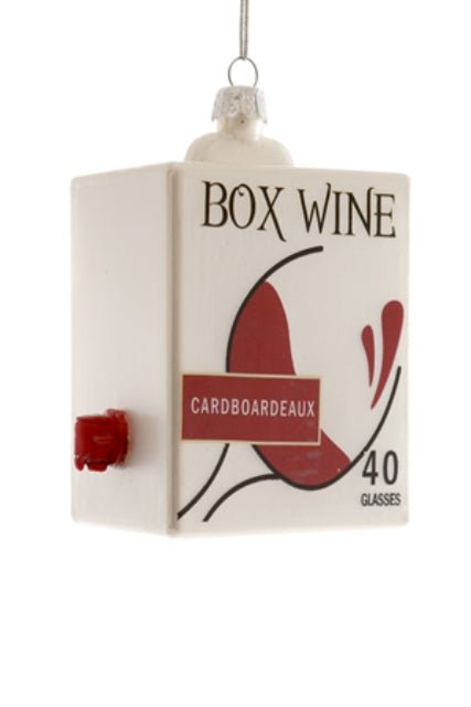 Boxed wine juleornament