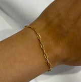 Chain bracelet - gold-plated