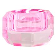 Funklende fin krystal lysestage i pink (13)