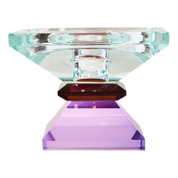 Crystal candlestick with three color layers - several variants - (21+33)