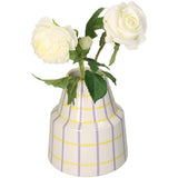 Yellow Stripe Mix Vase