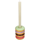 Donut candle holder Green