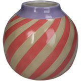 Pastel Striped Vases