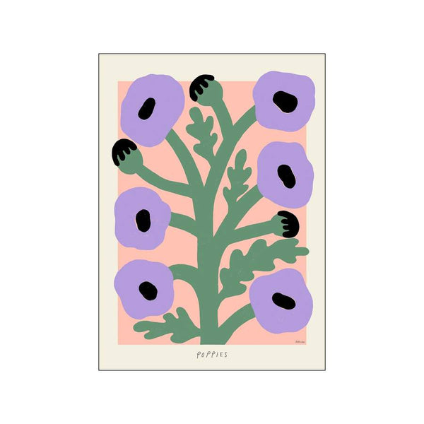 Purple poppies - TPC - 50x70 cm plakat (54)