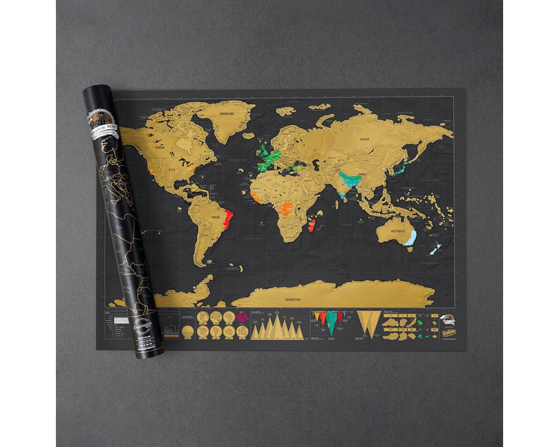 World Map - Scratch Poster - Joy Toy