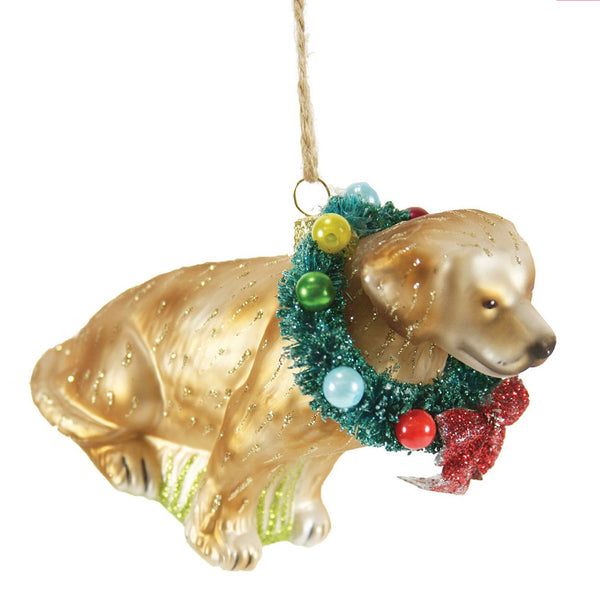 Festive Labrador Christmas ornament