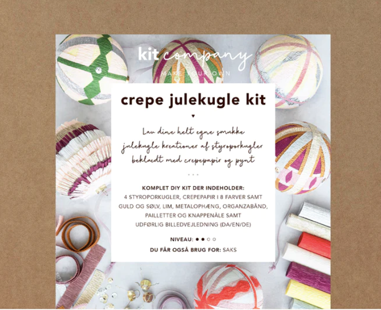 Crepe Julekugle Kit - Kit Company