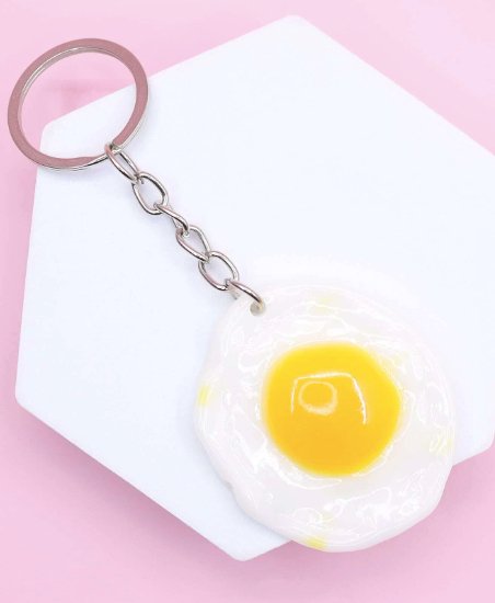 <tc>Fried Egg Keychain</tc>