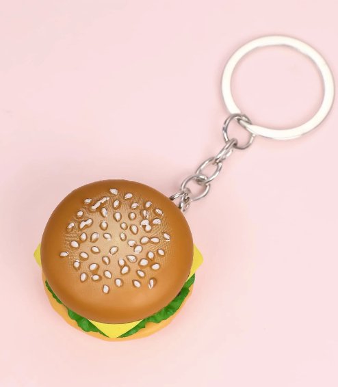 Burger Keychain