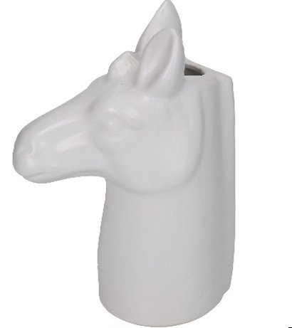 Hvid Zebra Vase