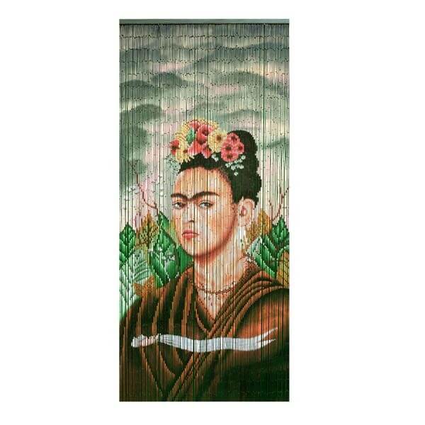 Bamboo fly curtain - Frida Kahlo