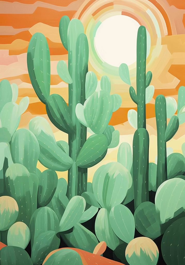 Cactus 02 plakat - flere str. (A21, A151, A1121)
