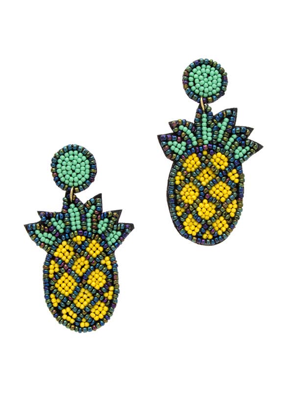 Ananas Øreringe med perler