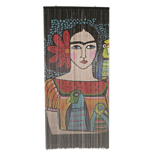 Handmade fly curtain - Frida Kahlo