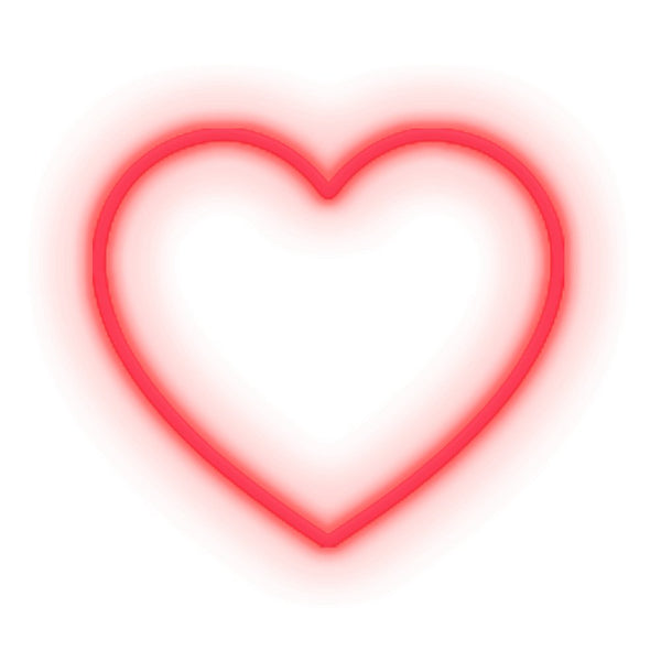 Smukt hjerte formet neonskilt!