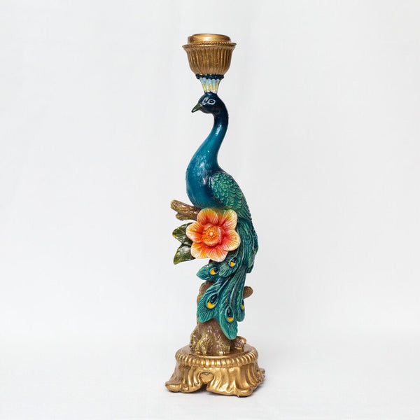 Peacock candlestick