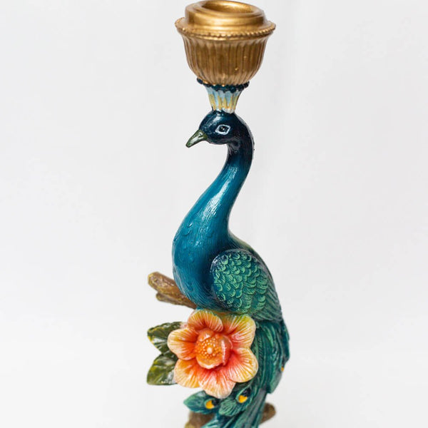 Peacock candlestick
