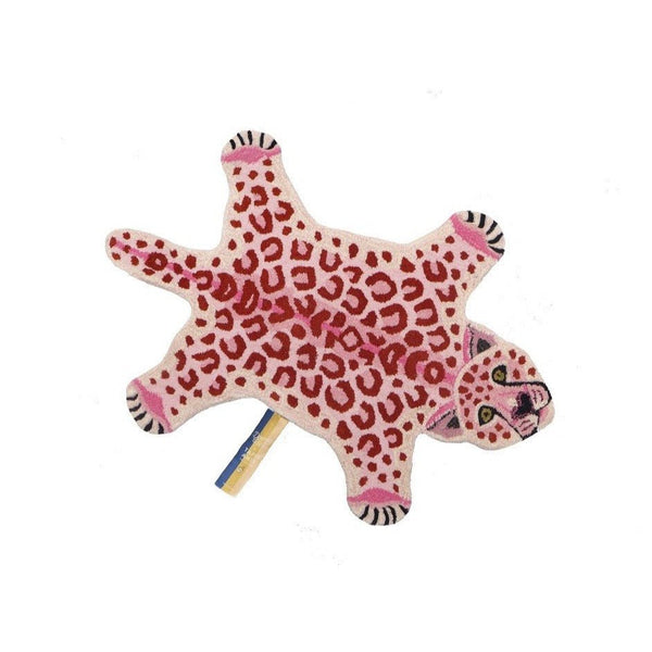 Pink leopard tæppe lille - dimsstudio