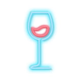 Neonskiltet til alle dem der elsker rødvin og festligheder! 