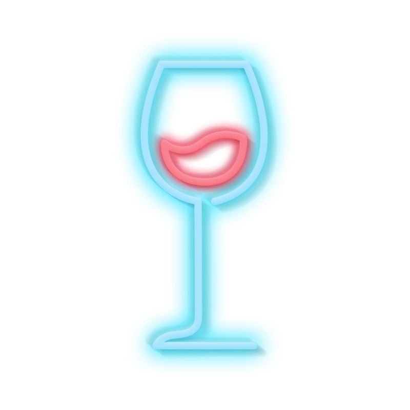 Neonskiltet til alle dem der elsker rødvin og festligheder! 
