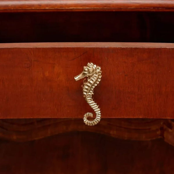 Seahorse cupboard knob - left facing