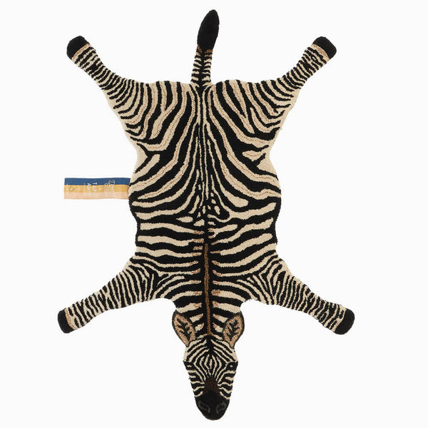 Zebra tæppe stor